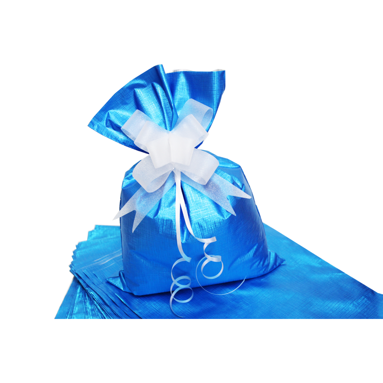 Saco Soft Touch Texturizado 25x37cm (PCT C/ 50 UN) Azul Turquesa